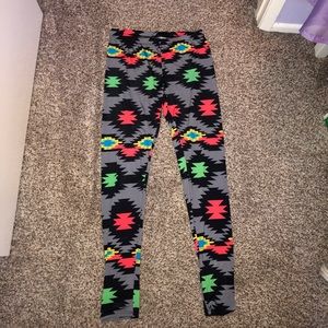 Aztec print leggings
